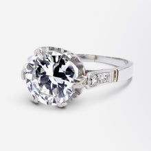 Load image into Gallery viewer, Art Deco Platinum & 2.25ct Diamond Solitaire Ring