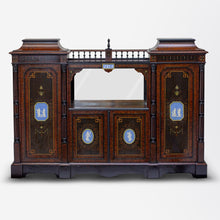 Load image into Gallery viewer, Victorian Neoclassical Credenza in Amboyna and Mahogany
