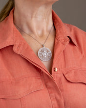 Load image into Gallery viewer, Belle Epoque Handmade Platinum and Diamond Brooch Pendant