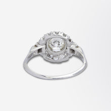 Load image into Gallery viewer, Art Deco Platinum & Diamond Ring