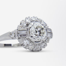 Load image into Gallery viewer, Art Deco Platinum & Diamond Ring
