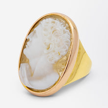 Load image into Gallery viewer, Antique Hardstone Cameo Ring