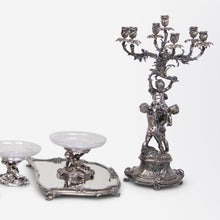Load image into Gallery viewer, Monumental, Ten Piece, Silver-plated 'Surtout de Table' by Christofle