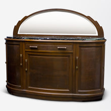Load image into Gallery viewer, Art Deco Marble Top Buffet with Mirrored Back