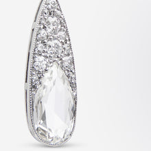 Load image into Gallery viewer, Platinum & Diamond Belle Epoque Style Drop Earrings