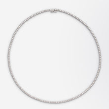Load image into Gallery viewer, White Gold & Diamond Tennis Necklace
