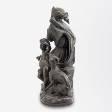 Load image into Gallery viewer, Bronze Statue of Diana with Dog and Child
