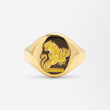 Load image into Gallery viewer, English 18kt Yellow Gold Signet Ring