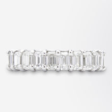 Load image into Gallery viewer, 18kt White Gold 'Hall of Mirrors' Diamond Eternity Ring