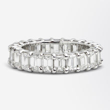 Load image into Gallery viewer, 18kt White Gold 'Hall of Mirrors' Diamond Eternity Ring