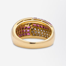 Load image into Gallery viewer, Ruby & Diamond Ring by Hammerman Brothers