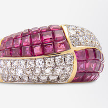 Load image into Gallery viewer, Ruby & Diamond Ring by Hammerman Brothers