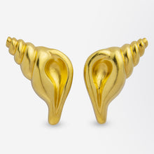 Load image into Gallery viewer, 18kt Seashell Ear Clips by Ilias Lalaounis
