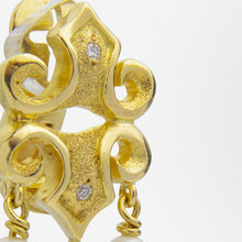 Load image into Gallery viewer, Ilias Lalaounis Diamond & Pearl Drop Earrings