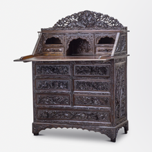 Load image into Gallery viewer, Carved Indian Export Secretaire
