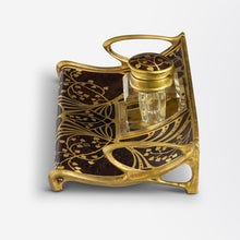 Load image into Gallery viewer, Jugendstil Inkwell & Tray Attributed to Erhard & Söhne