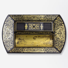 Load image into Gallery viewer, Napoleon III Ebony and Ormolu Inkwell