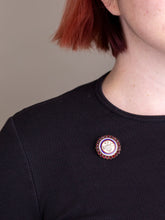 Load image into Gallery viewer, Bohemian Garnet Brooch 'Czech Singing Community'