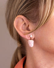 Load image into Gallery viewer, Italian Grand Tour Period Angel Skin Coral Earrings and Brooch Pendant