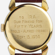 Load image into Gallery viewer, 1950's 18k Gold Manual Wind Watch by C.H. Meylan Brassus
