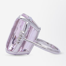 Load image into Gallery viewer, 70ct Kunzite & Diamond Cocktail Ring