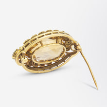Load image into Gallery viewer, Rare Louis Comfort Tiffany Citrine Brooch