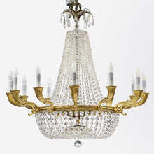Load image into Gallery viewer, Hollywood Regency Crystal Chandelier