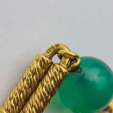 Load image into Gallery viewer, Georges Lenfant 18kt Yellow Gold, Chrysoprase & Coral Necklace