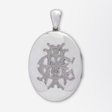Load image into Gallery viewer, Victorian Sterling Silver 'Amity Eternity Infinity' Locket