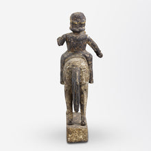 Load image into Gallery viewer, 17th Century Hand Carved Santos Figure on Horse
