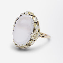 Load image into Gallery viewer, Arts & Crafts Cabochon Moonstone Ring