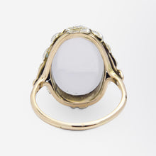 Load image into Gallery viewer, Arts & Crafts Cabochon Moonstone Ring