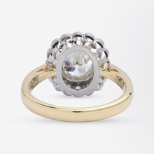 Load image into Gallery viewer, Old Mine Cut & Old European Cut Diamond Cluster Ring