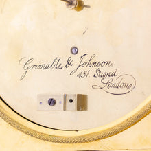 Load image into Gallery viewer, An English Regency Mantel Clock in Slate & Ormolu by Grimalde & Johnson