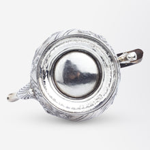 Load image into Gallery viewer, George II Period Sterling Silver Coffee Pot with Floral Repousse