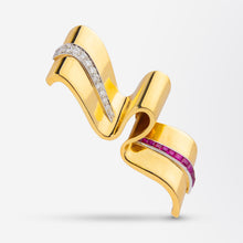 Load image into Gallery viewer, 1940s Ruby & Diamond Brooch by Tiffany & Co