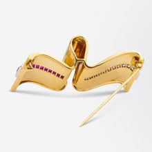 Load image into Gallery viewer, 1940s Ruby & Diamond Brooch by Tiffany & Co