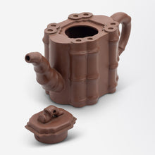 Load image into Gallery viewer, Chinese Yixing Clay Teapot with Bamboo Design
