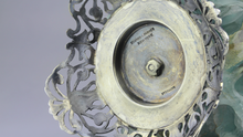 Load image into Gallery viewer, Edward I. Farmer Inkwell in Sterling, Fluorite, Amethyst - The Antique Guild