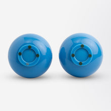 Load image into Gallery viewer, Pair of 'Turquoise', Bottle Shape, Peking Glass Vases