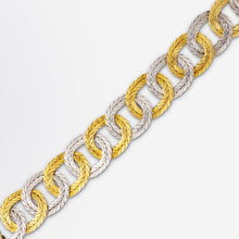 Load image into Gallery viewer, Mario Buccellati Two Tone 18kt Gold Bracelet