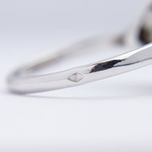 Load image into Gallery viewer, French Art Deco Platinum Ring with Old Cut Diamonds