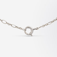 Load image into Gallery viewer, Edwardian, Platinum & Old European Cut Diamond Lavalier Necklace