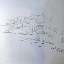 Load image into Gallery viewer, Large, Silver Plated Spirit Flask