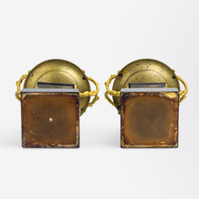 Load image into Gallery viewer, Pair of French, Bronze, Slate & Ormolu Tazza