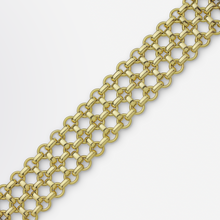 Load image into Gallery viewer, Heavy and Bold 18kt Gold Fancy Link Bracelet