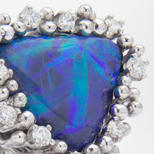 Load image into Gallery viewer, Grima Ring in 18kt White Gold With an Opal &amp; Diamonds

