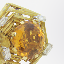 Load image into Gallery viewer, Andrew Grima 18kt Gold, Citrine and Diamond Ear Clips
