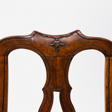 Load image into Gallery viewer, Set of 8 Carved Walnut Baroque Venetian Chairs