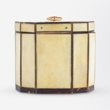 Load image into Gallery viewer, Ivory Veneered Tea Caddy with Wedgwood Medallion, Circa 1800
